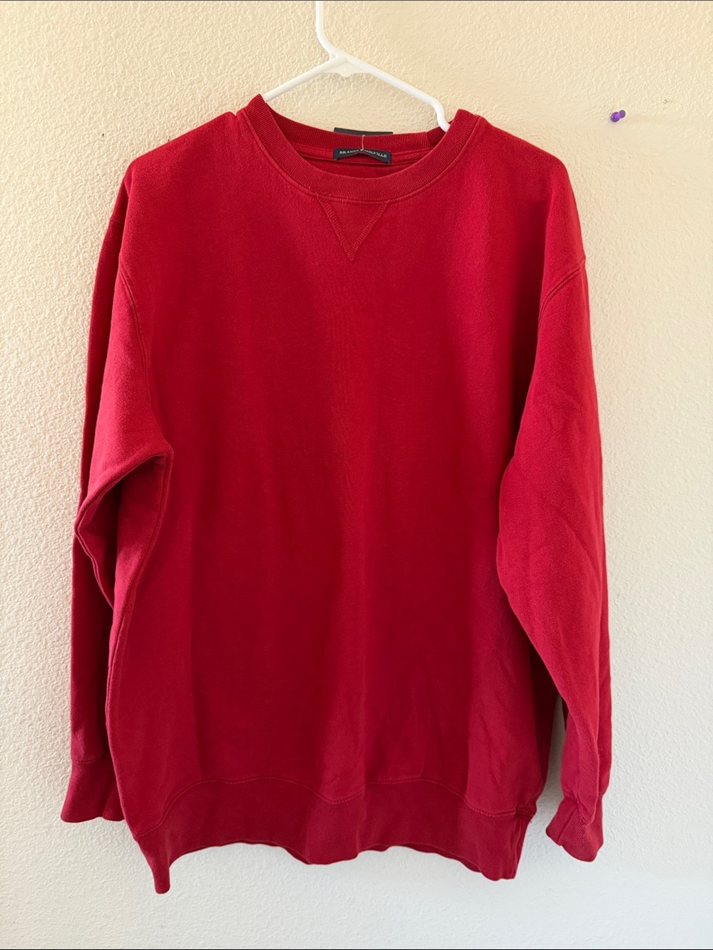 Brandy Melville oversized red Erica sweatshirt